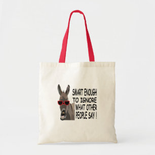 Tote Bag Cool Smart Donkey