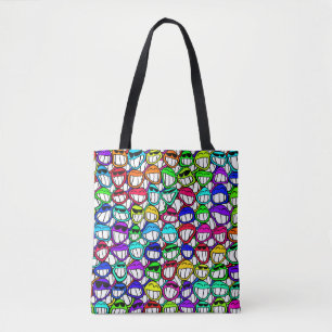 Tote Bag COOL SOURIRE VISAGES GROUPE I + votre idée