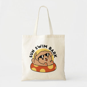 Tote Bag Cool Summer Chien Flottant - Jolie Puppy Pool Part