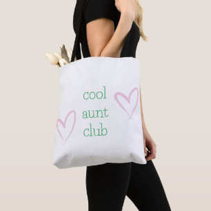 Tote Bag Cool Tante Club Meilleure Tante Nouvelle Tante