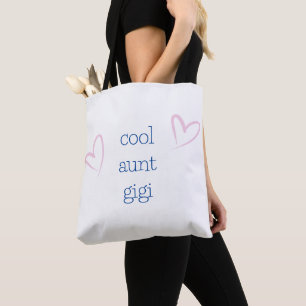 Tote Bag Cool tante Meilleure tante Nouvelle tante Personna