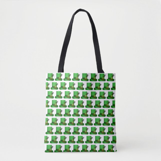 Tote Bag Cool Vert Casquette Motif Fête St. Patrick's Day (Devant)
