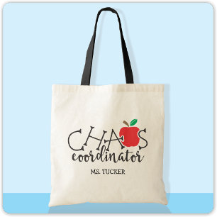 Tote Bag Coordinateur du Chaos Apple Cute Enseignant
