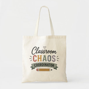 Tote Bag Coordonnateur de chaos en classe Professeur drôle