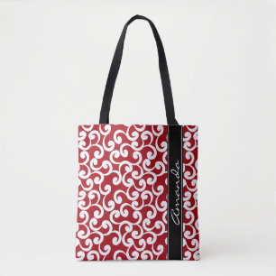 Tote Bag Copie décorée d'un monogramme d'éléments de ro