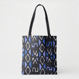 Tote Bag Copie tribale contemporaine de Mudcloth d'Africain