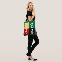 Tote Bag Coq portugais de Barcelos coloré motif