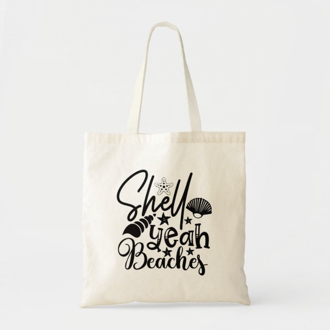 Tote Bag Coque Ouais Plages (Devant)