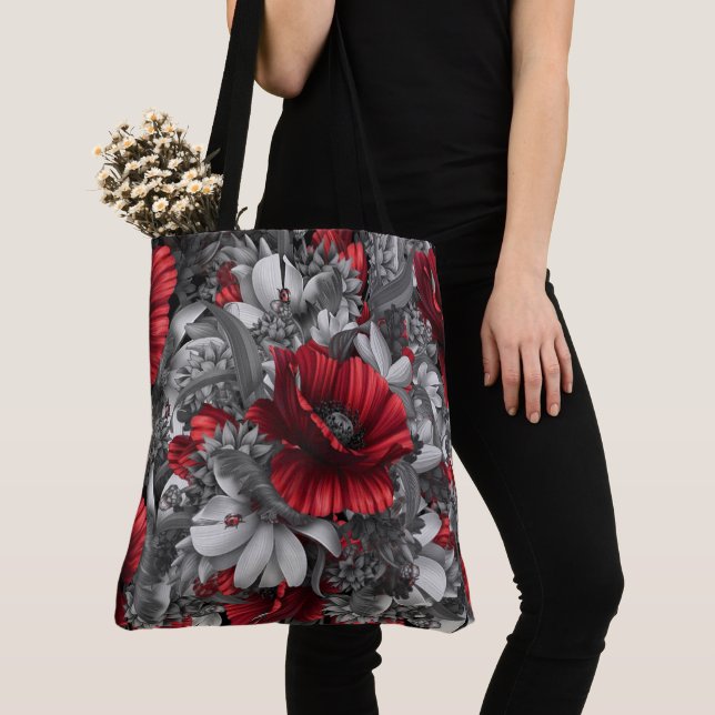 Tote Bag Coquelicots éclatants (De près)