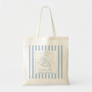 Tote Bag Coquillages Et Cloches Mariages Bachelorette Côtiè