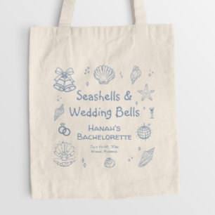 Tote Bag Coquillages et Mariage Bells Bachelorette Party