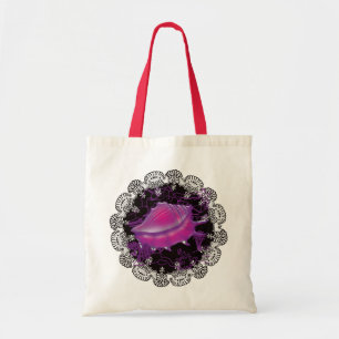 Tote Bag Coquille marine rose