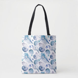 Tote Bag Coquilles d'aquarelle