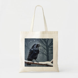 Tote Bag Corbeau noir foncé