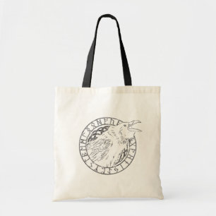Tote Bag Corbeau Odin Viking Mythologie runes runique