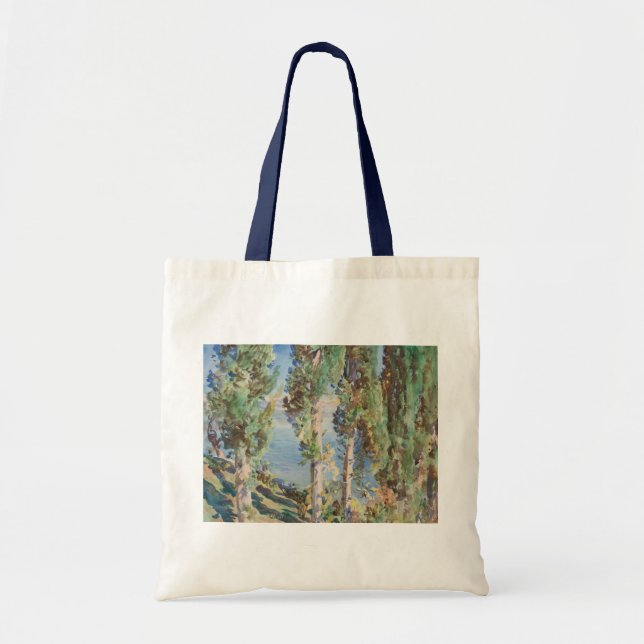 Tote Bag Corfu Cyprès par John Singer Sargent (Devant)