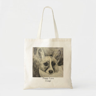 Tote Bag Corgi Fourre-tout d'amour de chiot