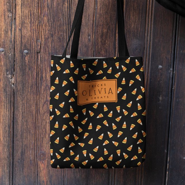 Tote Bag Corne à bonbons personnalisée Halloween Fourre-tou (Créateur téléchargé)