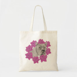 Tote Bag Corso de canne aux fleurs roses