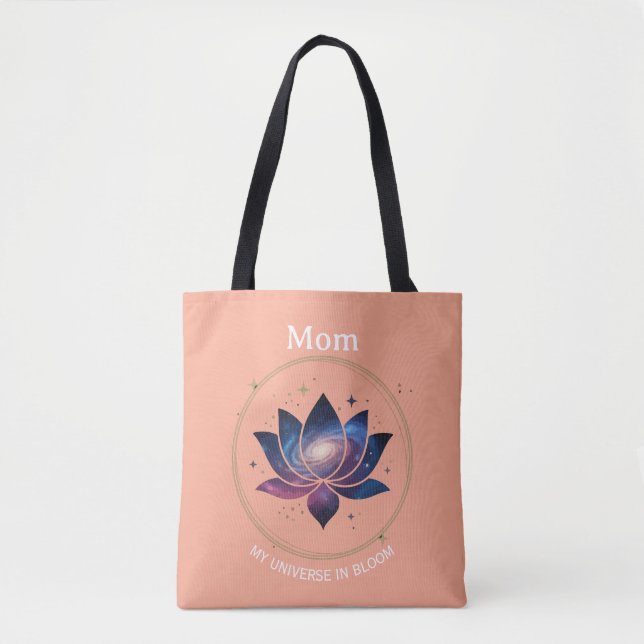 Tote Bag Cosmic Lotus Flower Mom Bloom (Devant)