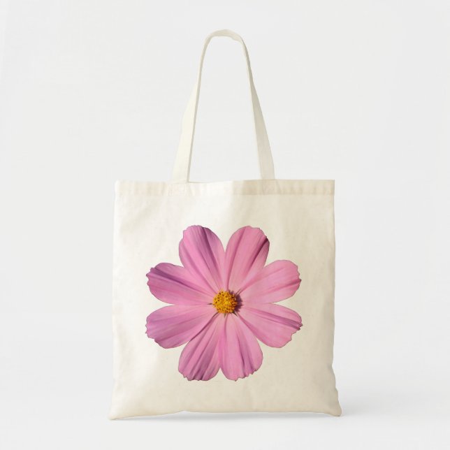 Tote Bag Cosmos roses (Devant)