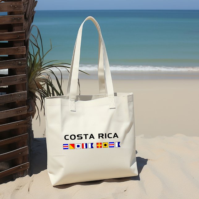 Tote Bag Costa Rica Nautical Maritime Flags (Créateur téléchargé)