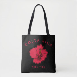 Tote Bag Costa Rica Red Hibiscus Beach Fourre-tout