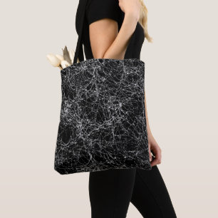 Tote Bag Costume chic noir et argenté de Halloween de