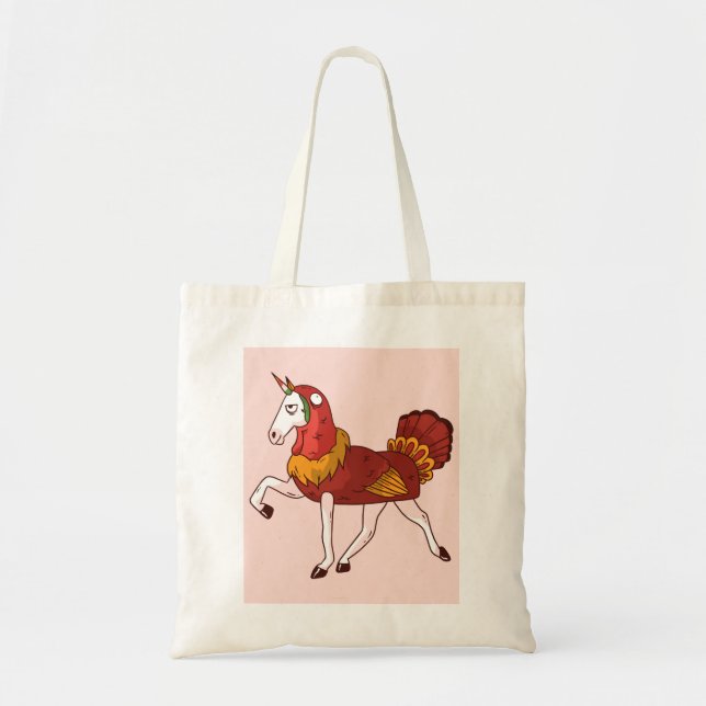 Tote Bag Costume de dinde unicorne (Devant)