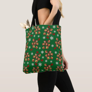Tote Bag Cosy Châtaignes Rôties Et Pneus Hiver