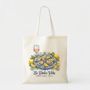 Tote Bag Côte Amalfitaine Italie La Dolce Vita Huître Cadea