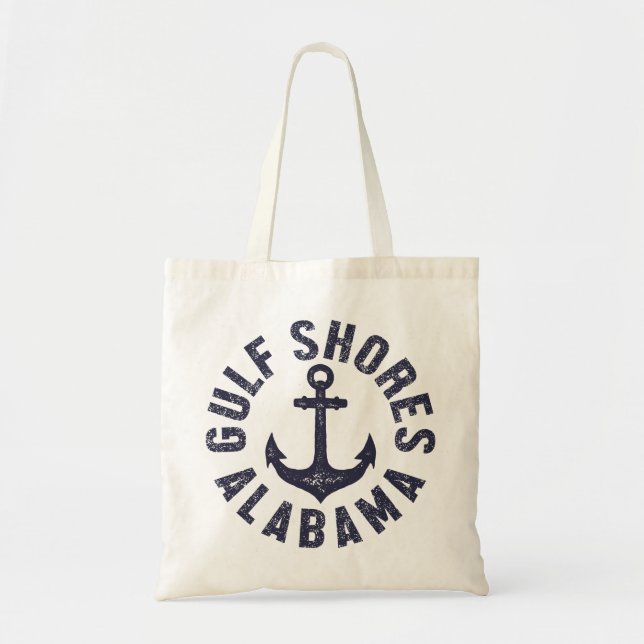 Tote Bag Côte du Golfe, Alabama (Devant)