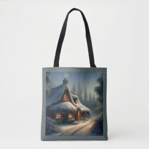 Tote Bag Cottage de Noël 3