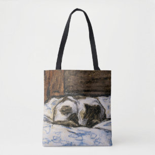Tote Bag Couchage de chat sur un lit