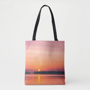 TOTE BAG COUCHER DE SOLEIL SUR HORIZON