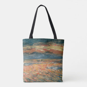 Tote Bag Coucher de soleil sur la mer par Pierre Renoir, Be