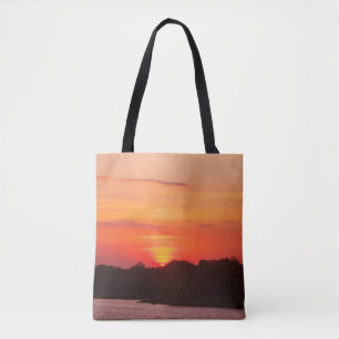Tote Bag Coucher de soleil sur la rivière Savannah