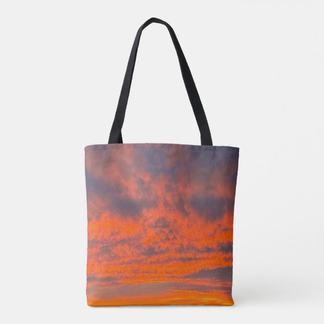 Tote Bag Coucher de soleil sur le feu (Dos)