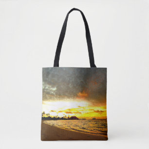 Tote Bag Coucher de soleil sur les Maldives