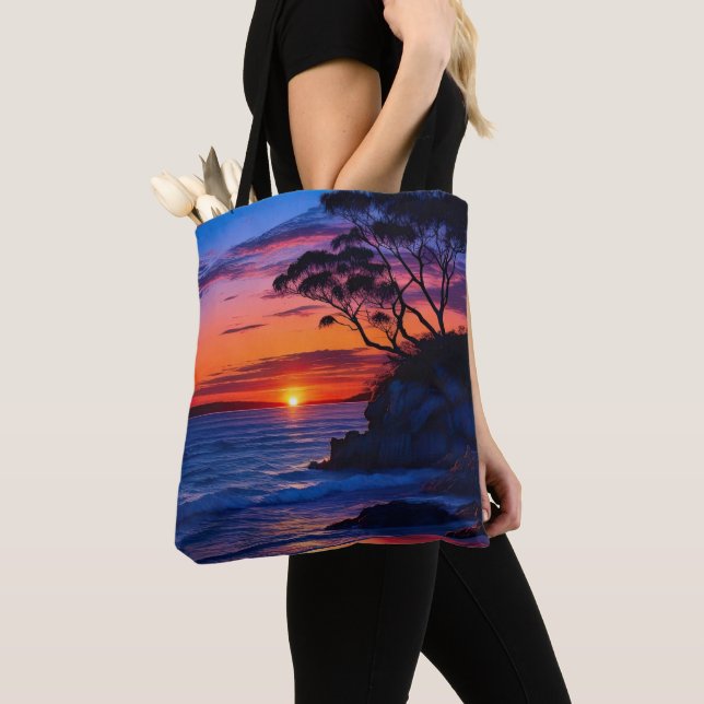 Tote Bag Coucher de soleil tropical (De près)