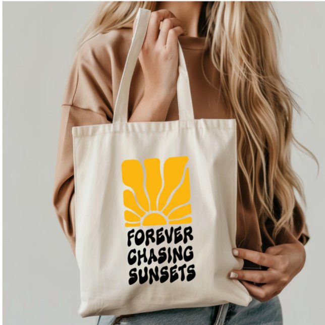 Tote Bag Couchers de soleil de chasse - Soleil rétros Super (Créateur téléchargé)