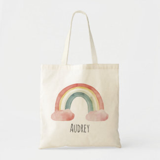Tote Bag Couleur d'eau douce arc-en-ciel personnalisé