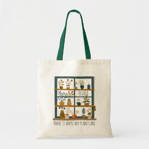 Tote Bag Couleur d'eau douce Plante Lady Nom Plantes