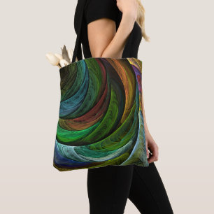 Tote Bag Couleur Gloire Moderne Art Abstrait Motif Élégant