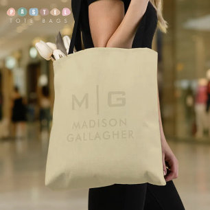 Tote Bag Couleur Jaune Crème Banane Pastel Lumière Douce Un