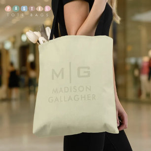 Tote Bag Couleur Jaune Vert Citron Pastel Douce Lumière Dou