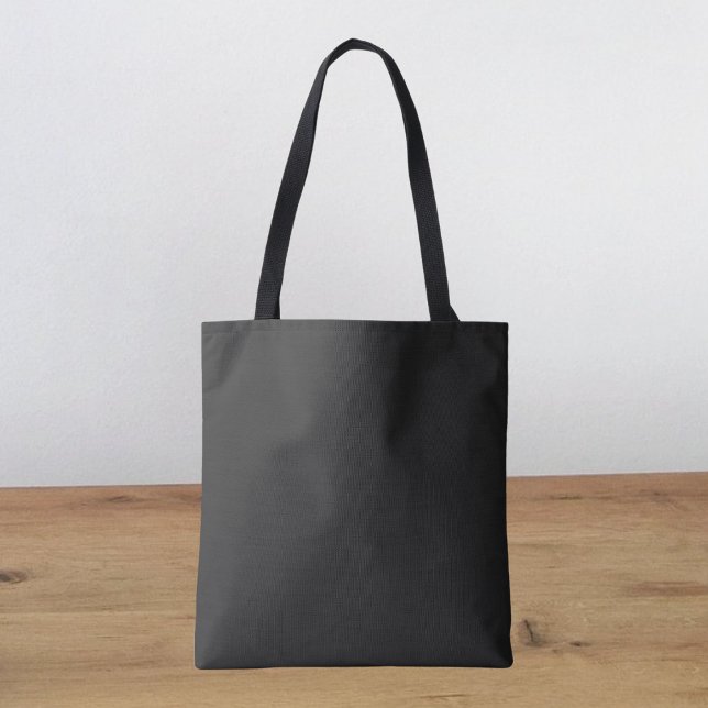 Tote Bag Couleur solide noire Eerie (Créateur téléchargé)