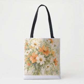 Tote Bag Couleurs de fleurs d'été