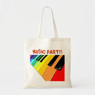 Tote Bag Couleurs de partie de musique de clavier