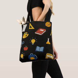 Tote Bag Couleurs Éclatantes de l'École